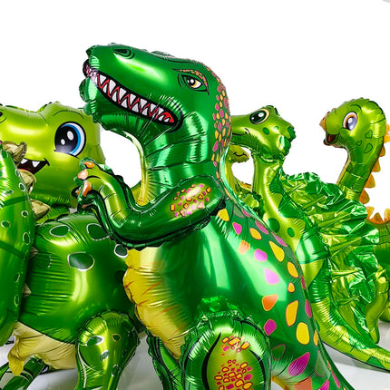 Giant Jurassic Dinosaur Standing Foil Balloons Inflat Tyrannosaurus Rex Triceratops Baby Shower Dinosaur Birthday Party Supplies