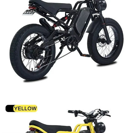 Ebike AKEZ 1500W 48V 18AH Electric Bicycle Full Suspension