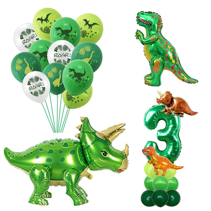 Inflatable Dinosaur Balloons Dino Baby Birthday Party Decoration Supplies Jurassic Animals Raptor Balloon Kids Dino party Favors