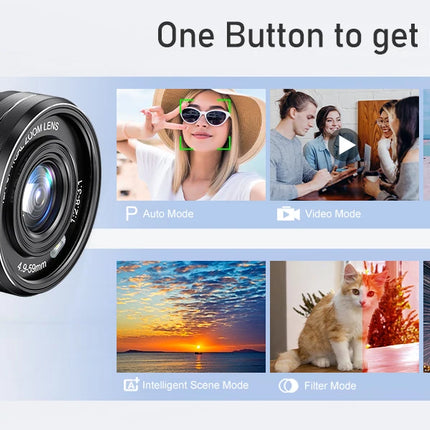 12X Optical Zoom SLR DSLR Camera 4K 64MP HD Digital Cameras For Photography Auto Focus Anti-Shake YouTube Video Vlog Camcorder