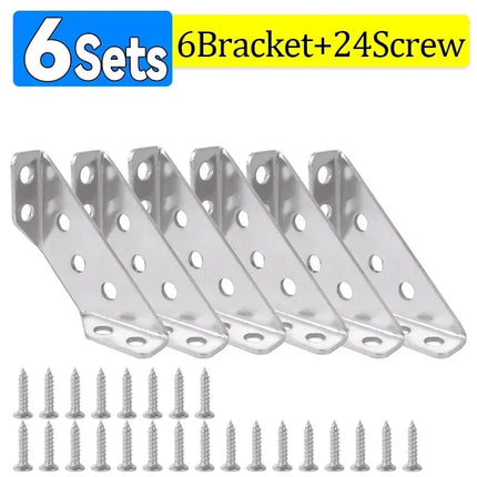 10/1set Corner Brackets Stainless Steel Corner Brace
