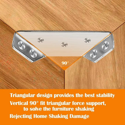 10/1set Corner Brackets Stainless Steel Corner Brace