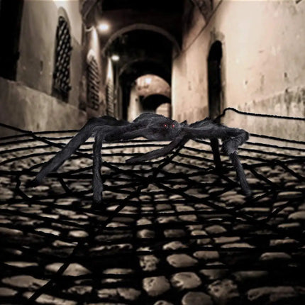 Halloween Spider Web Giant Stretchy Cobweb For Home Bar Haunted House Scary Prop Horror Yard Outdoor Halloween Party Decoration