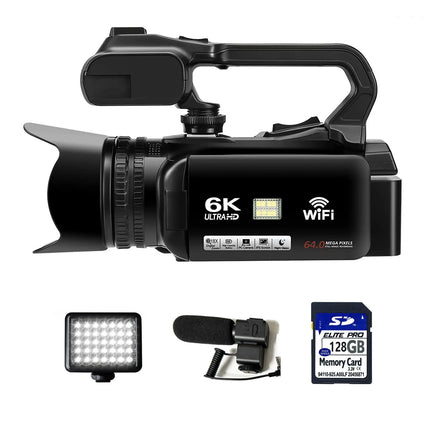 HD WIFI 6K Digital Camera 4.0 Touch Screen Video 270 Degree Rotation Night Vision 18X Digital Zoom