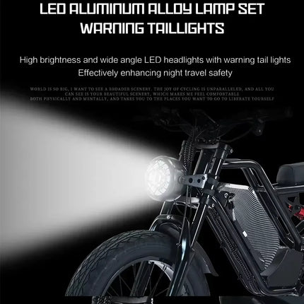 Ebike AKEZ 1500W 48V 18AH Electric Bicycle Full Suspension