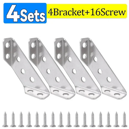 10/1set Corner Brackets Stainless Steel Corner Brace