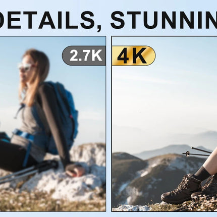 NBD 4K HD&48MP Camcorder Video Camera With Wi-Fi & App Control,Video Recorder with 3X Battery Life, 16X Zoom, 270° IPS Screen