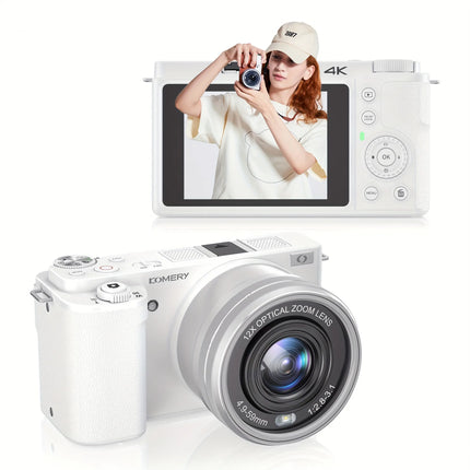 12X Optical Zoom SLR DSLR Camera 4K 64MP HD Digital Cameras For Photography Auto Focus Anti-Shake YouTube Video Vlog Camcorder