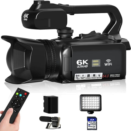 HD WIFI 6K Digital Camera 4.0 Touch Screen Video 270 Degree Rotation Night Vision 18X Digital Zoom