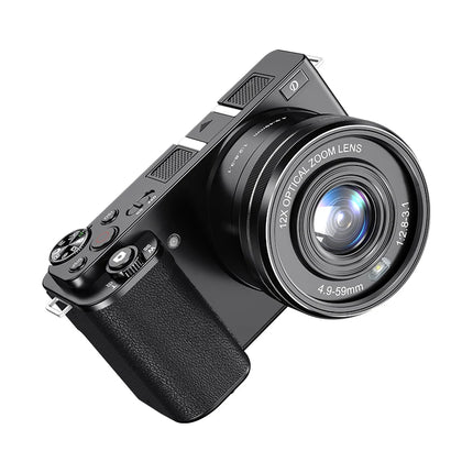 12X Optical Zoom SLR DSLR Camera 4K 64MP HD Digital Cameras For Photography Auto Focus Anti-Shake YouTube Video Vlog Camcorder