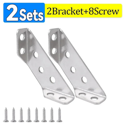10/1set Corner Brackets Stainless Steel Corner Brace