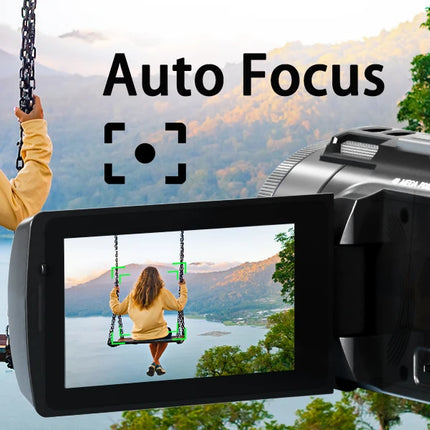 NBD 4K HD&48MP Camcorder Video Camera With Wi-Fi & App Control,Video Recorder with 3X Battery Life, 16X Zoom, 270° IPS Screen