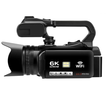 HD WIFI 6K Digital Camera 4.0 Touch Screen Video 270 Degree Rotation Night Vision 18X Digital Zoom