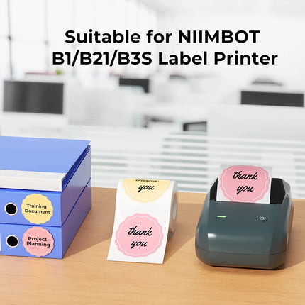 Niimbot Round Labels for B1/B21/B3S Label Maker Sticker Self-adhesive Waterproof  Thermal Sticker Label NIIMBOT Round Labels