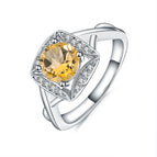 925 Sterling Silver / Citrine / United States | 9