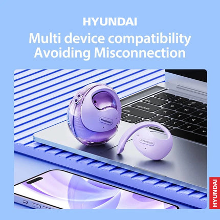 Choice HYUNDAI X15 PRO Waterproof Headphones HY-T26 Bluetooth 5.3 Earphones HIFI Stereo Sound quality Long Battery Life Earbuds