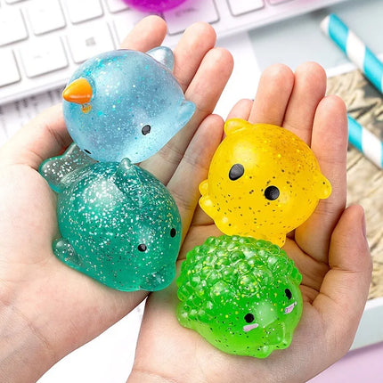 Big Size Transparent Squishy Toys for Kids Mochi Squishies Kawaii Animals Stress Reliever Squeeze Toys for Child Birthday Gifts