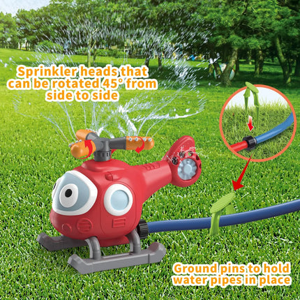 Kids Summer Outdoor Water Sprinkler Toy Set - Baseball Play, Cactus, Fire Hydrant, and Beach Toys for Yard and Lawn Parties - Fun for Kids and Pets