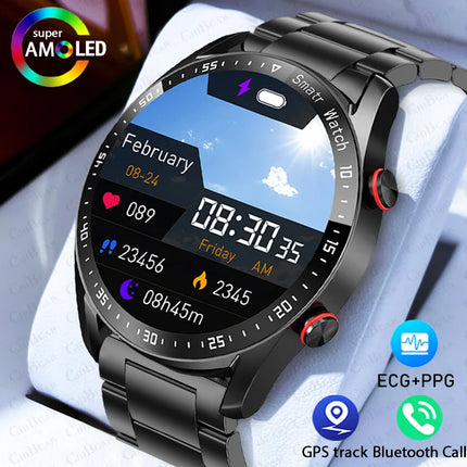 For Huawei GT3 Pro New Smartwatch Men NFC GPS Tracker ECG+PPG Heart rate Blood oxygen Waterproof Bluetooth Call Smart Watch 2024