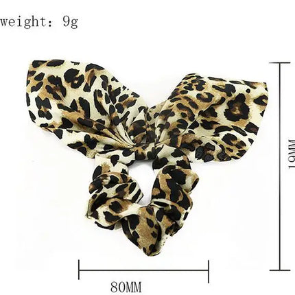 LOVINGSHA Rabbit Ear Leopard Hair Accessories Elastic Hair Band Hair Rope For Women Girls Rubber Band Tie Hair Scrunchies ATC999