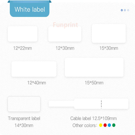 D110 D11 D101 Thermal Label paper Supermarket Waterproof Anti-Oil Tear-Resistant Price Label Pure Color Scratch-Resistant