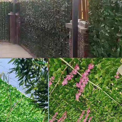 1 Roll Artificial Leaf Fence Wall Landscaping For Outdoor Garden Backyard Balcony Privacy 0.5X1M Or 0.5X3M