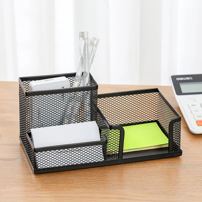 Multi-Functional Desk Organizer Mesh Metal Pen Holder Stationery Container Box Office School Supplies Accessories Pencil Holder