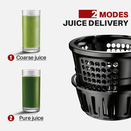 MIUI Slow Juicer 7LV Screw Cold Press Extractor FilterFree Easy Wash Electric Fruit Juicer Machine Large Caliber Modle-Prime