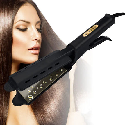 Hair Straightener Four-gear Temperature Adjustment Ceramic Tourmaline Ionic Flat Iron  Widen Panel Professional Styling Tool