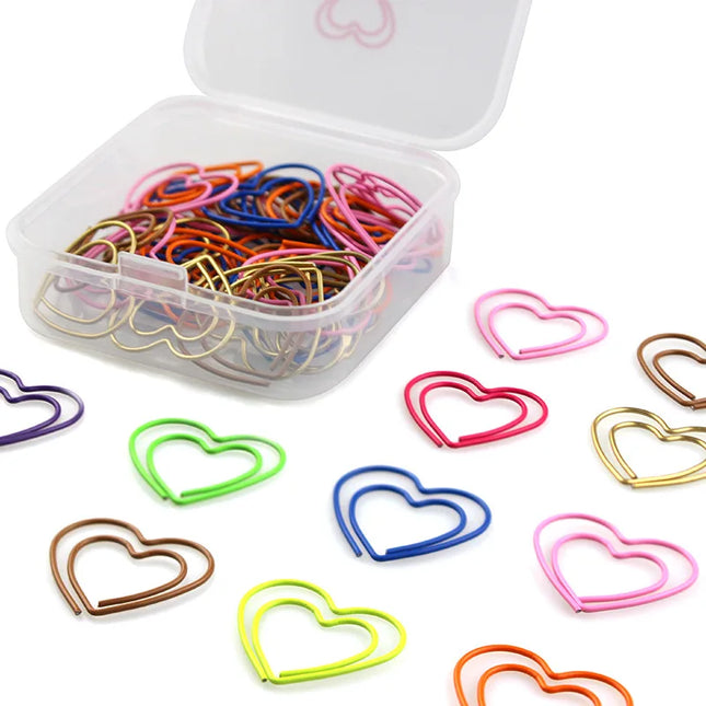 12/20/50pcs Special-shaped Paper Clips Gold Bookmark Clips, Cute Paperclips Planner Clips for Office School Supplies Decoration