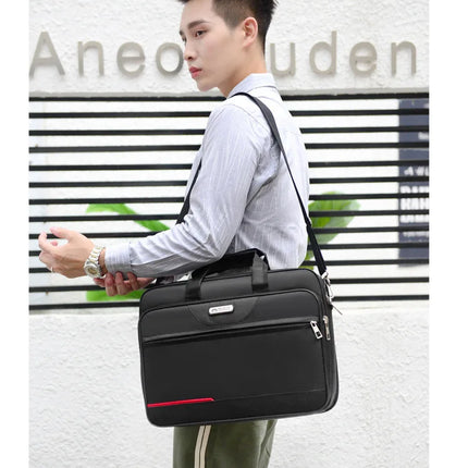 Large Capacity Men's Laptop Bag Briefcases Business Document Electronic Article Clothes Storage Pouch Shoulder  Travel Organizer