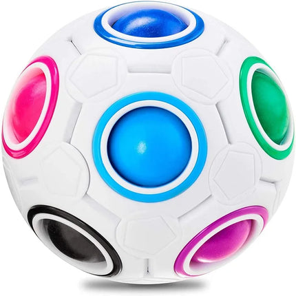 Antistress Cube Rainbow Ball Puzzles Football Magic Cube Educational Fidget Toys for Children Adult Kids Stress Reliever Toys