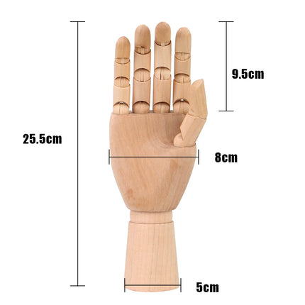 Home Decor Sketch Mannequin Model Wooden Hand Model Human Artist Models Flexible Jointed Doll 10 Inches Tall Movable Limbs