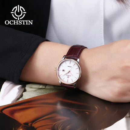 OCHSTIN Luxury Brand Couple Quartz Watches Luxury Brand Waterproof Men's And Women's Valentine's Day Wrist Watch Gift for Lovers