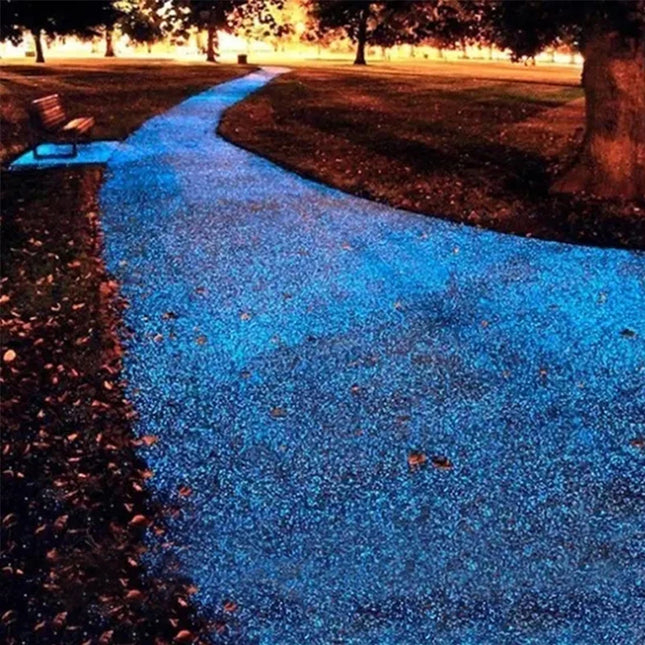 30g Luminous Sand Stones Garden Park Road Pebbles Glow In Dark Ornaments For Aquariums Fish Tank Decoration Stone Ornaments