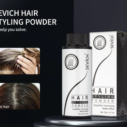 Sevich Hair Styling Powder 20g Fluffy Thin Hair Powder Spray Increases Hair Volume Captures Haircut Unisex Styling Hairspray