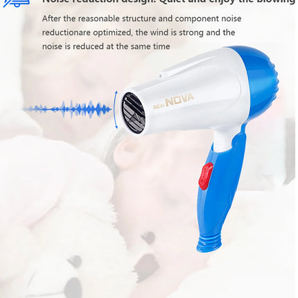 Mini Portable Hair Dryer Foldable Hotel Student Dormitory Low Power Hair Dryer 220V