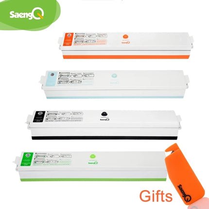 saengQ Electric Vacuum Sealer Packaging Machine For Home Kitchen Including 15pcs Food Saver Bags Commercial Vacuum Food Sealing