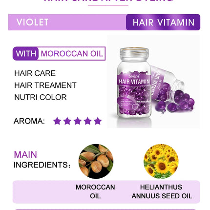 Sevich Smooth Silky Hair Vitamin Capsule Keratin Complex Oil Hair Care Repair Damaged Hair Serum Anti-Loss Moroccan Hair Oil