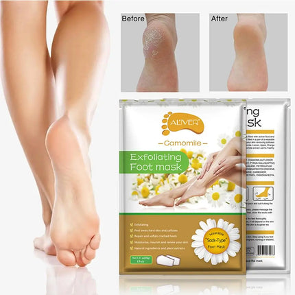 Aloe Exfoliating Foot Mask For Pedicure Socks Feet Peeling Moisturizing Skin Care Feet Dead Skin Removal Foot Patch 1Bag=2pcs