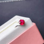 Platinum plated / Ruby ring / United States | 13