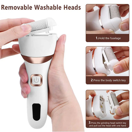 Electric Pedicure Tools Foot Care File Leg Heels Remove Hard Cracked Dead Skin Callus Remover Feet Foot Files Clean Care Machine