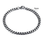 5mm Vintage Silver / 18cm