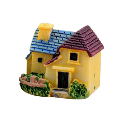 Mini Castle Small House Fairy Garden Miniatures Terrarium Figurines DIY Crafts Figure Moss Ornament Micro Landscape Decor