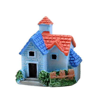 Mini Castle Small House Fairy Garden Miniatures Terrarium Figurines DIY Crafts Figure Moss Ornament Micro Landscape Decor