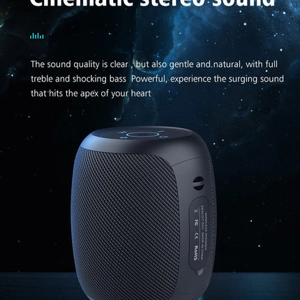 ZEALOT S53 Mini Bluetooth Speaker Portable Wireless Column Waterproof HIFI Lossless Sound Quality Stereo Subwoofer Loudspeaker