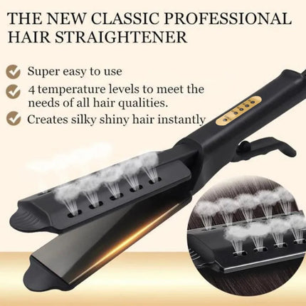 Hair Straightener Four-gear Temperature Adjustment Ceramic Tourmaline Ionic Flat Iron  Widen Panel Professional Styling Tool