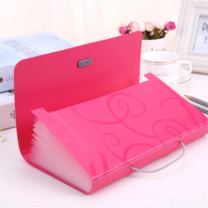 A6 Organ Bag Expanding File Folder For Documents Candy Colors Document Folders School Supplies Organizer School Office Binder