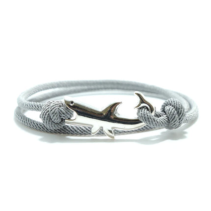 Multilayer Boho Marine Shark Bracelet Rope Handmade Viking Braclet For Men Wristband String Jewelry Pulserira Homme