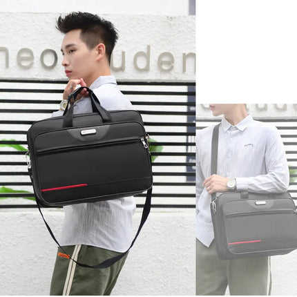 Large Capacity Men's Laptop Bag Briefcases Business Document Electronic Article Clothes Storage Pouch Shoulder  Travel Organizer